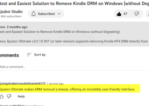 Full Epubor Kindle DRM Removal screenshot