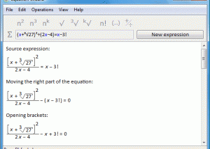 Equation Wizard screenshot