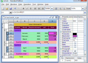 esCalc Standard screenshot