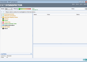 software - ESET SysInspector (32 bit) 1.4.2.0 screenshot