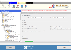 eSoftTools Email Eraser Tool screenshot