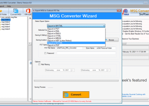 eSoftTools MSG Converter Software screenshot