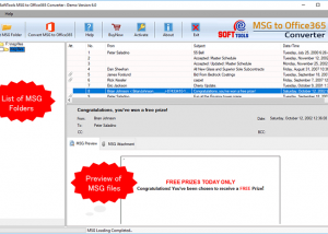 software - eSoftTools MSG to Office 365 Converter 6.0 screenshot