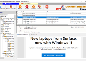 software - eSoftTools Outlook Duplicate Remover 2.5 screenshot