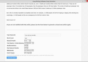 software - Essay Generator 1.0 screenshot