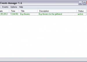 software - Events Manager 1.6 screenshot