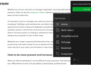 software - Evernote Web Clipper 7.35.0 screenshot