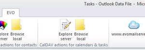 software - EVO Collaborator for Outlook 2.0.27 screenshot
