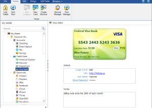 software - eWallet 8.11.5.38075 screenshot