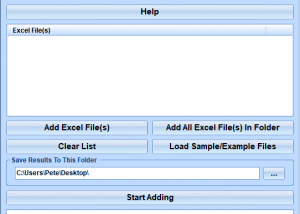 software - Excel Add Hyperlinks Software 7.0 screenshot