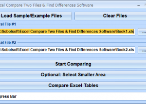 Excel Compare Two Files & Find Differences Software screenshot