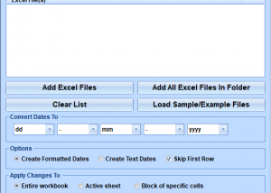 software - Excel Date Format Change Software 7.0 screenshot