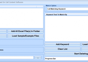 software - Excel Delete Rows or Columns Based On Cell Content Software 7.0 screenshot