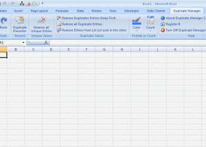 Excel Duplicate Manager screenshot