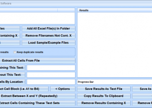 Excel Extract Data & Text Software screenshot