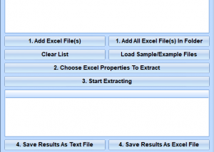 software - Excel Extract Document Properties Software 7.0 screenshot