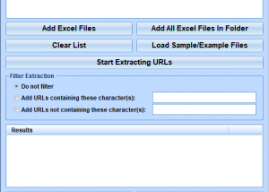 software - Excel Extract URLs From Multiple Files Software 7.0 screenshot