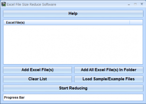 Excel File Size Reduce Software screenshot