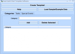 Excel Gantt Chart Template Software screenshot