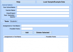 Excel Grade Book Template Software screenshot