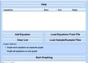 software - Excel Graph Multiple Equations Software 7.0 screenshot