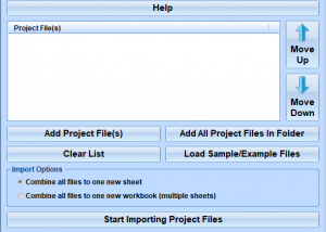 MS Project To Excel Converter Software screenshot