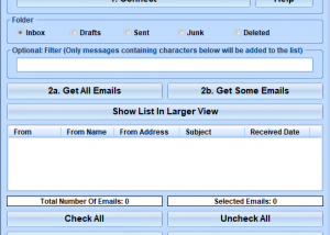 Excel Import Multiple Outlook.com Hotmail Emails Software screenshot