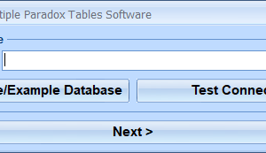 Excel Import Multiple Paradox Tables Software screenshot