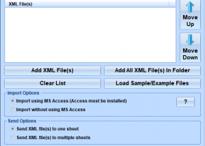 software - Excel Import Multiple XML Files Software 7.0 screenshot