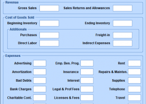 software - Excel Income Statement Template Software 7.0 screenshot