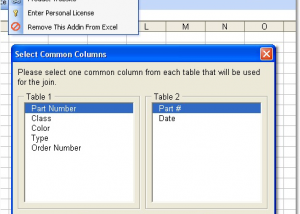 Excel Join Two Tables Software screenshot