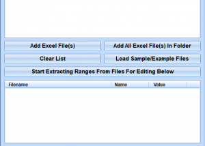 software - Excel Manage Named Ranges Software 7.0 screenshot