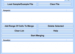 software - Excel Merge Lists Into One Software 7.0 screenshot