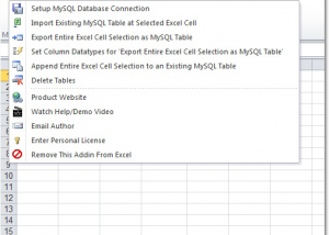 Excel MySQL Import, Export & Convert Software screenshot