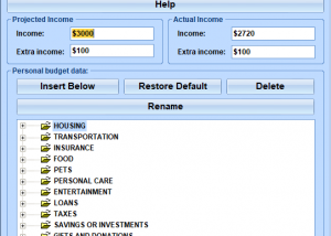 software - Excel Personal Finance Template Software 7.0 screenshot