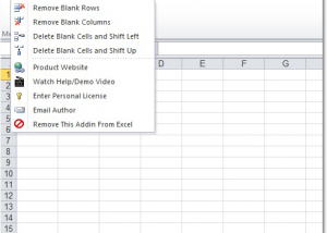 software - Excel Remove Blank Rows, Columns or Cells Software 7.0 screenshot