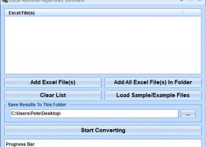 Excel Remove Hyperlinks Software screenshot