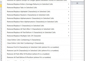 Excel Remove Text, Spaces & Characters From Cells Software screenshot