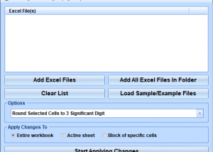 Excel Significant Digits (Figures) Software screenshot