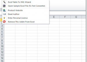 software - Excel Table To XML Converter Software 7.0 screenshot