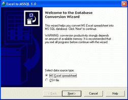 software - Excel-to-MSSQL 4.3 screenshot