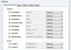 Excel to Windows Contacts Converter screenshot