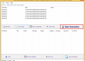 Excel Workbook Details Extractor screenshot