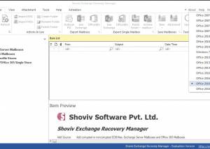 software - Exchange Database Recovery 18.03 screenshot