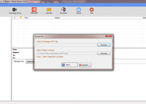 software - SysVita Exchange OST Recovery Software 9.0 screenshot