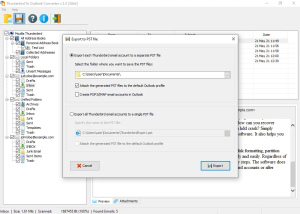 software - Expert Thunderbird To Outlook Converter 3.4.0 screenshot