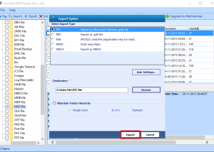 software - Export MSG to Multiple format 4.0 screenshot