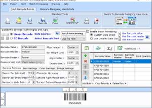 Export Packing Barcode Sticker Program screenshot