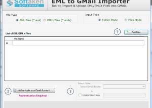 Exportateur EML vers Gmail screenshot