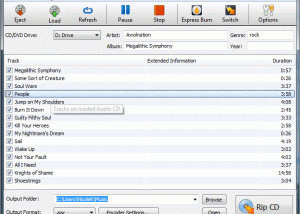 software - Express Rip Free CD Ripper 6.00 screenshot